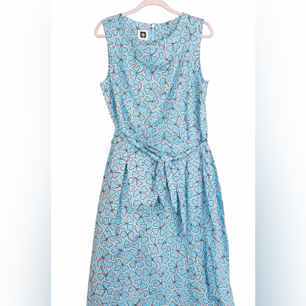 Anne Klein Turquoise Flower Print Garment